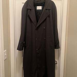 Bill Blass Mens Mara Micro Fabric Coat dark green vintage